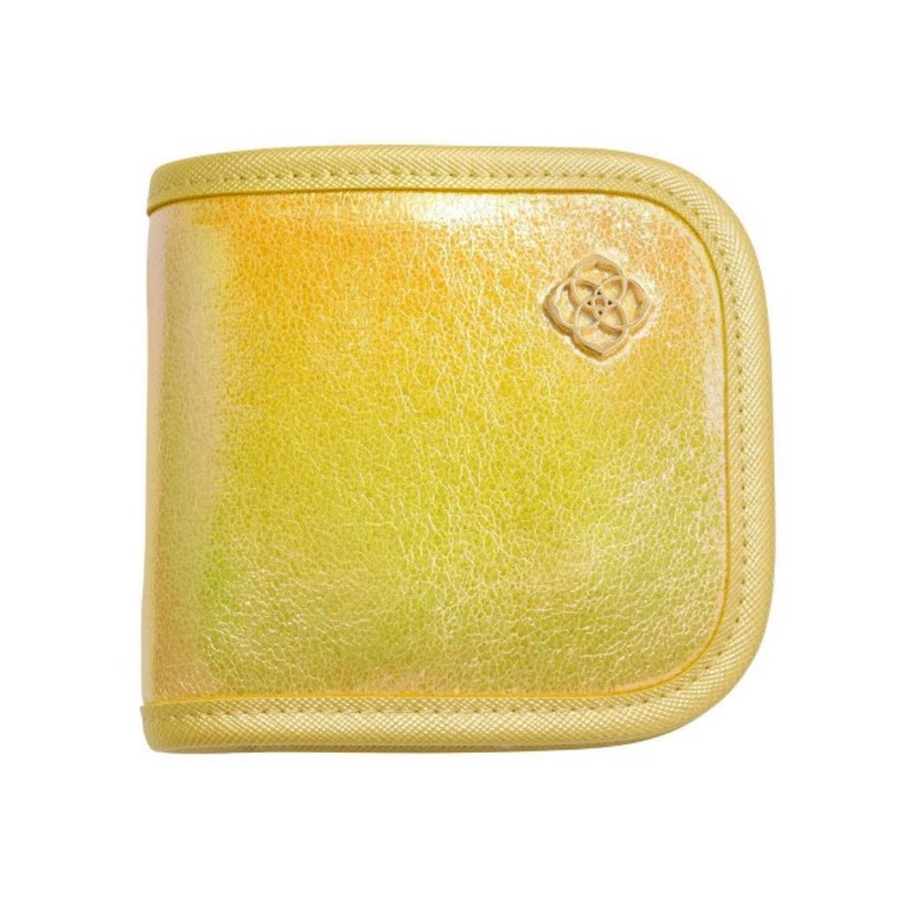 Kendra Scott Travel Jewelry Wallet Pouch - Shimmer Yellow NWT